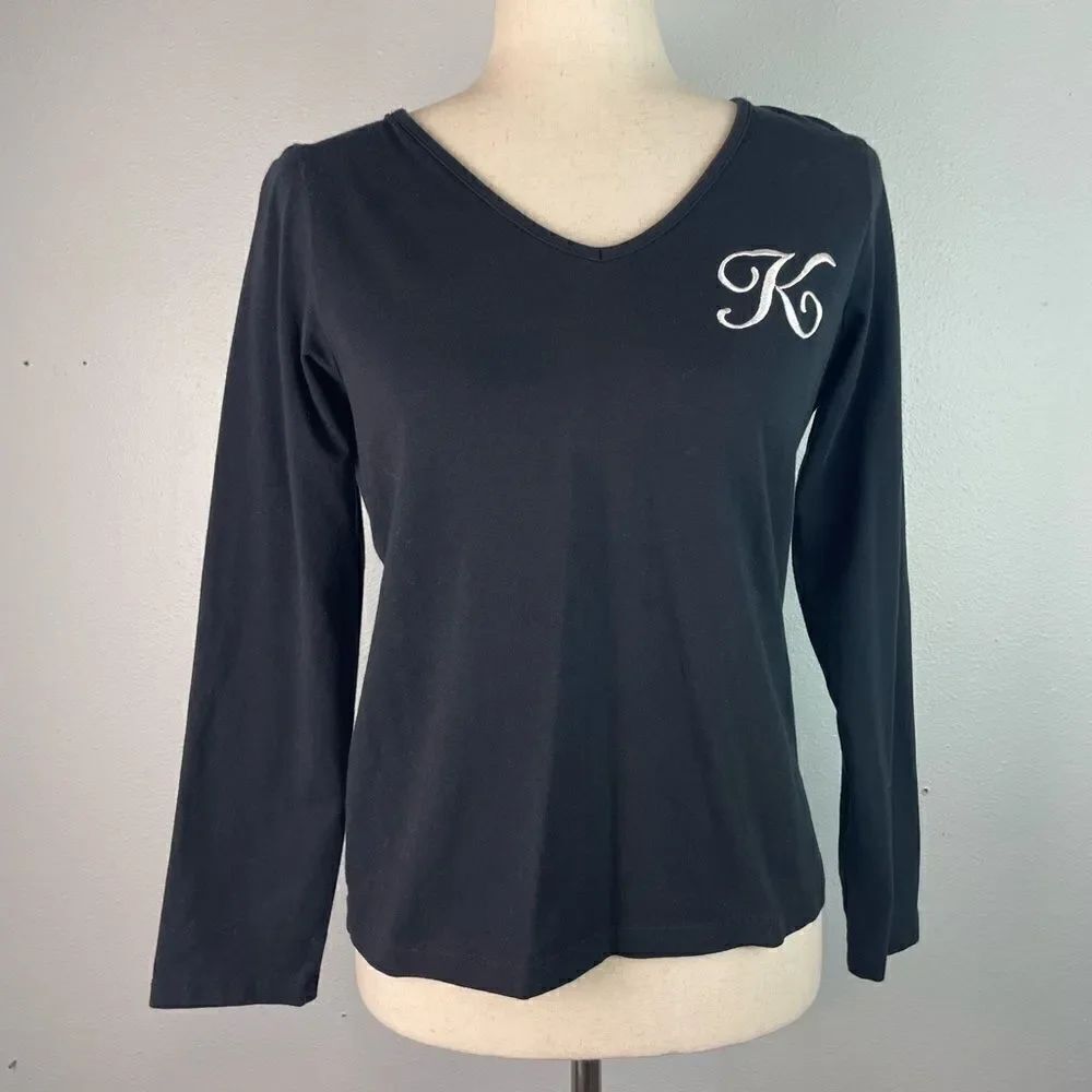Liz Claiborne V-Neck Long Sleeve To Size S/M EUC